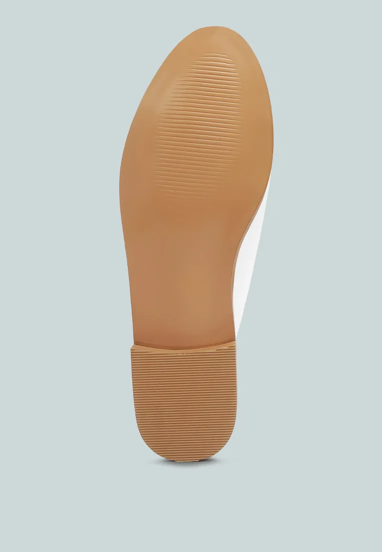 Yashta Patent Studded Flat Mules By Ruw