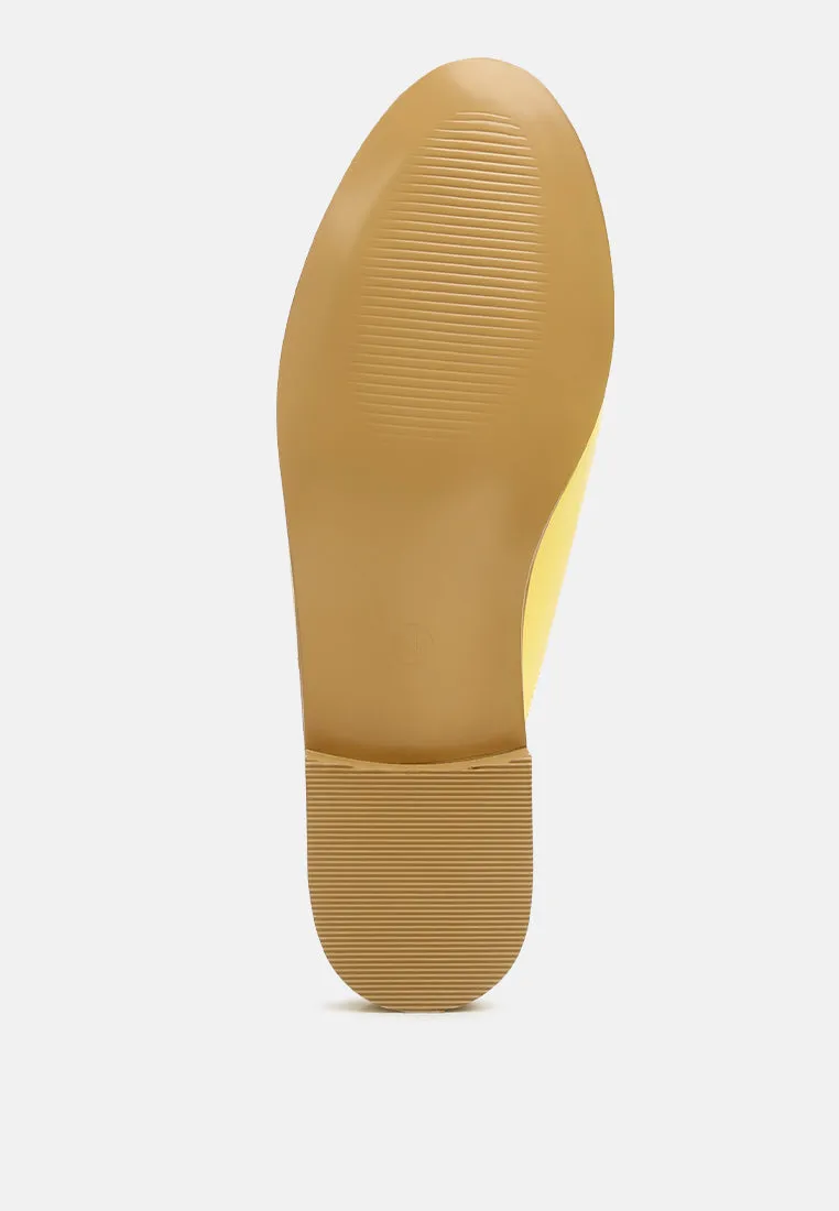 Yashta Patent Studded Flat Mules By Ruw